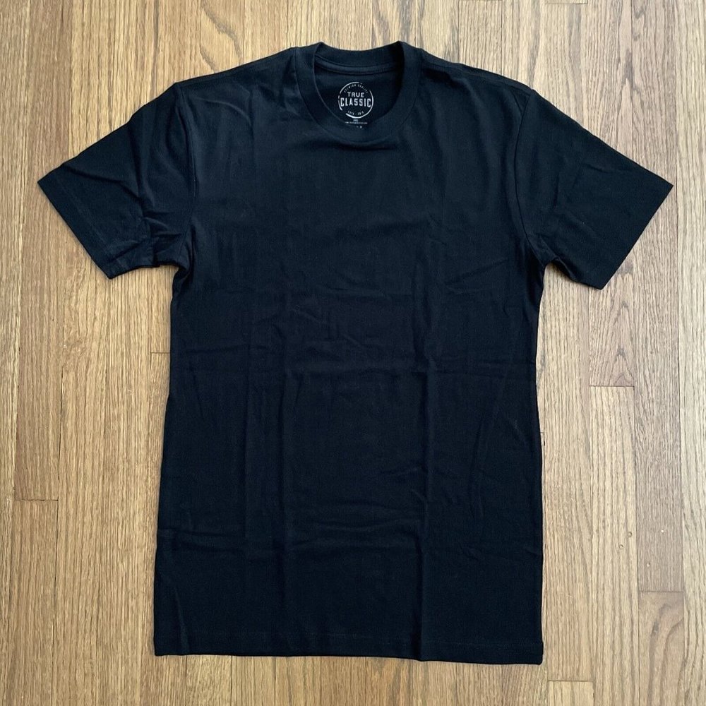 True Classic Premium Quality Crew Neck Tee T Shirt Mens BLACK S XL XXL